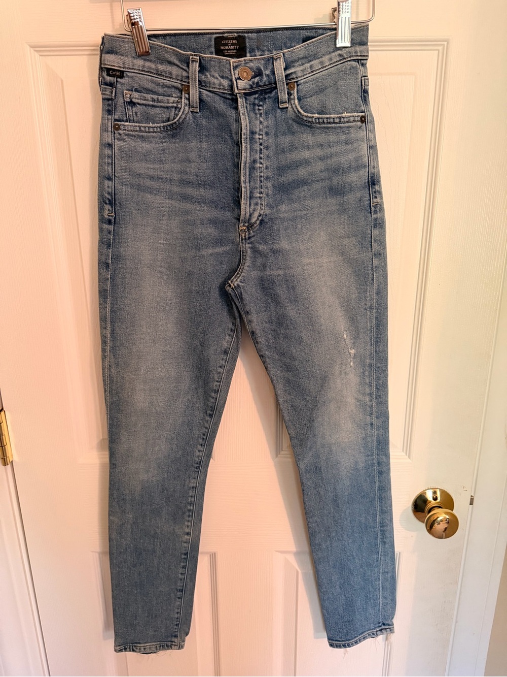 Citizens Of Humanity Light Wash Straight Leg Jeans